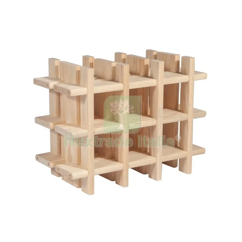 Portabottiglie MOD. Rioja Pino 9P CM 43X22X32,5 — Casalinghi e organizzazione — rif. FERX.507901 Portabottiglie MOD. Rioja Pino 9P CM 43X22X32,5 — Casalinghi e organizzazione — rif. FERX.507901