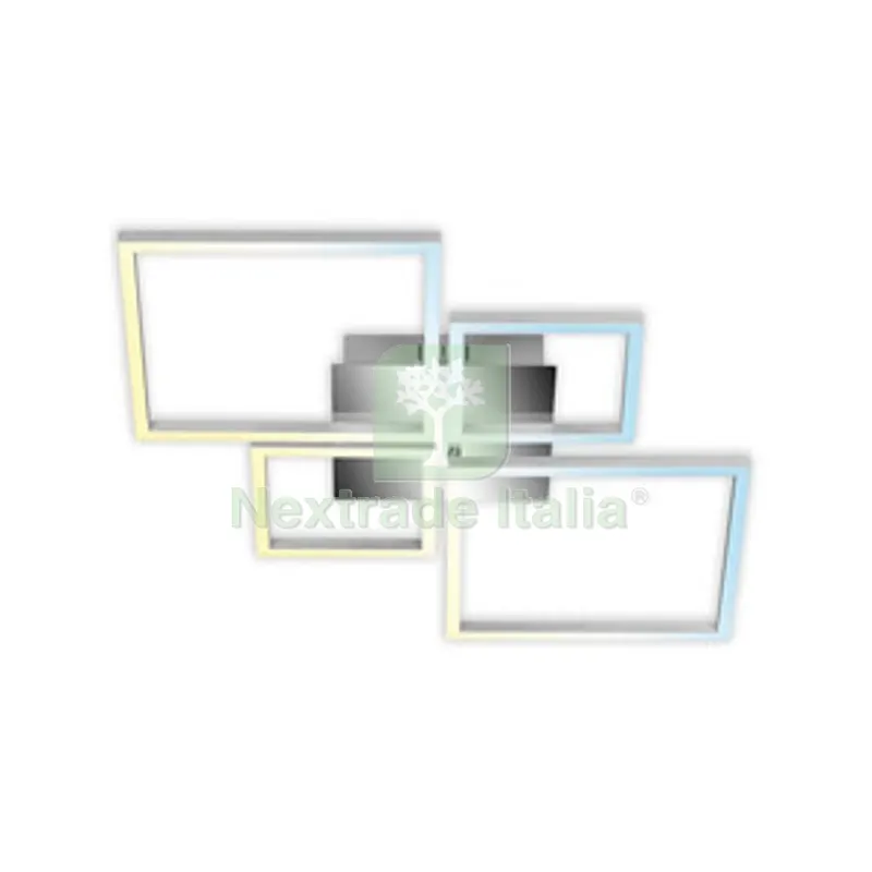 Plafoniera LED Frame 37 W CCT CM 75X47 Alluminio — Illuminazione — rif. FERX.508008 Plafoniera LED Frame 37 W CCT CM 75X47 Alluminio — Illuminazione — rif. FERX.508008