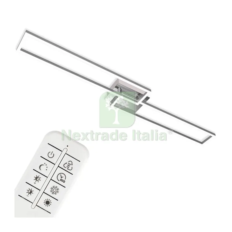 Plafoniera LED Frame 40 W CCT CM 110X25 Alluminio — Illuminazione — rif. FERX.508009