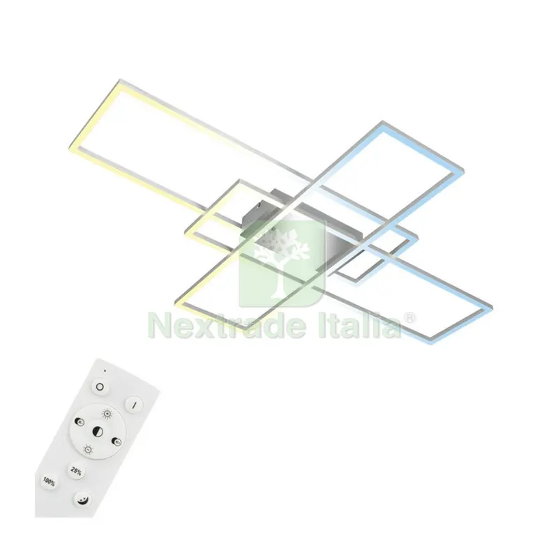 Plafoniera LED Frame 42 W CCT CM 99X70 Alluminio — Illuminazione — rif. FERX.508010
