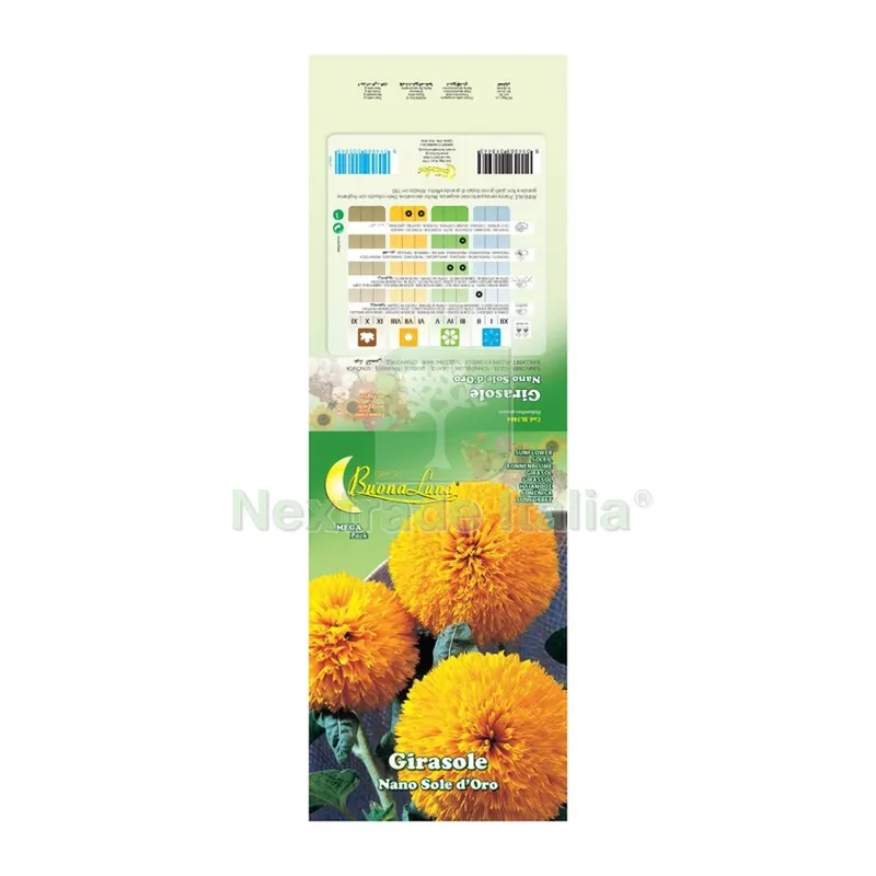 10PZ SEMI GARDEN GIRASOLE BAMBINO NANO — Protezione piante e sementi — rif. FERX.508085