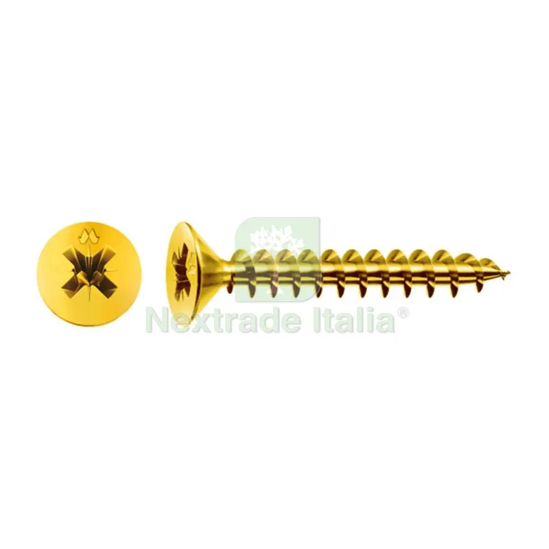 500PZ Vite Truciolare TSP 3 x 35MM Ottonata Panelvit — Pannelli e tavole in legno — rif. FERX.508106 500PZ Vite Truciolare TSP 3 x 35MM Ottonata Panelvit — Pannelli e tavole in legno — rif. FERX.508106