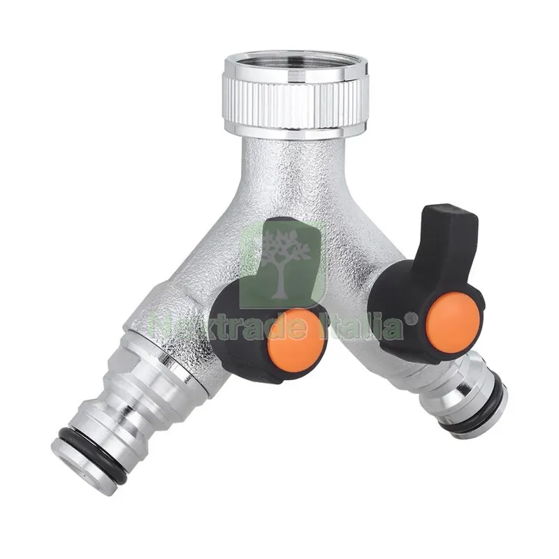 PRESA RUBINETTO A DUE VIE REGOLABILI METAL 9602 — Rubinetti e valvole — rif. FERX.508325