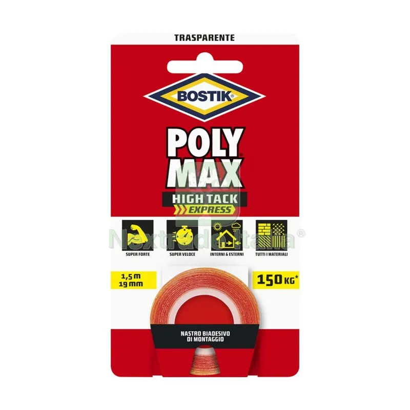 BOSTIK POLYMAX NASTRO BIAD HIGHTACK EXPRESS TRASP — Adesivi e sigillanti — rif. FERX.508396 BOSTIK POLYMAX NASTRO BIAD HIGHTACK EXPRESS TRASP — Adesivi e sigillanti — rif. FERX.508396