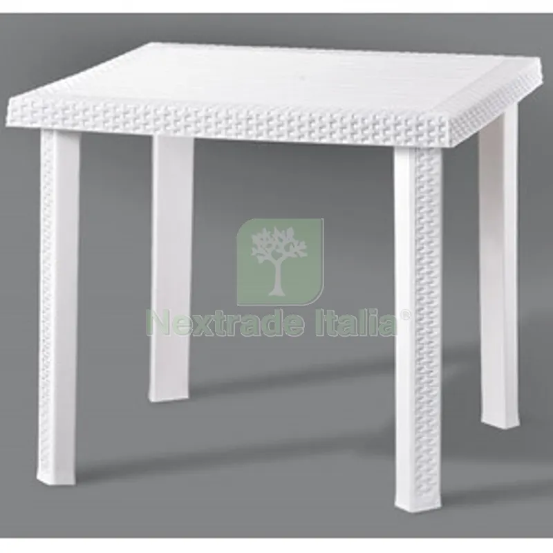 TAVOLO FIGARO RATTAN 80X80XH72CM BIANCO — Rubinetti e valvole — rif. FERX.508624 TAVOLO FIGARO RATTAN 80X80XH72CM BIANCO — Rubinetti e valvole — rif. FERX.508624