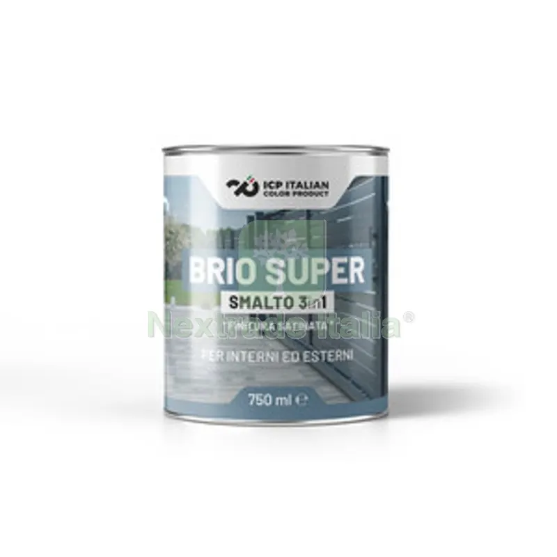 6PZ SMALTO BRIOSUPER 3 IN 1 BIANCO PERLA SAT. 0,75 L — Vernici e smalti — rif. FERX.508726