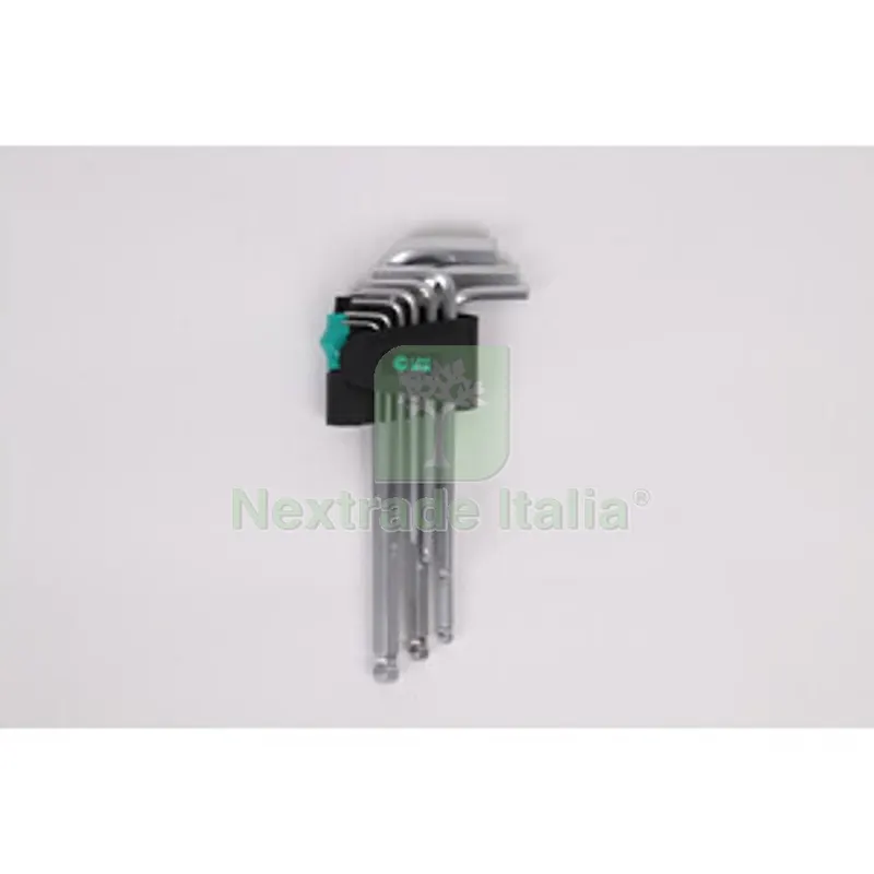 6CF C SET 9 CHIAVI ESAGONALI TESTA SFERICA CRV MEDIUM — Chiavi e bussole — rif. FERX.508806 6CF C SET 9 CHIAVI ESAGONALI TESTA SFERICA CRV MEDIUM — Chiavi e bussole — rif. FERX.508806