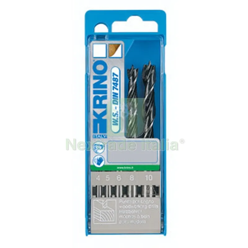 ASSORTIMENTO 5 PUNTE ELICOIDALE P/LEGNO 4-10 MM — Punte, frese e dischi — rif. FERX.508868 ASSORTIMENTO 5 PUNTE ELICOIDALE P/LEGNO 4-10 MM — Punte, frese e dischi — rif. FERX.508868