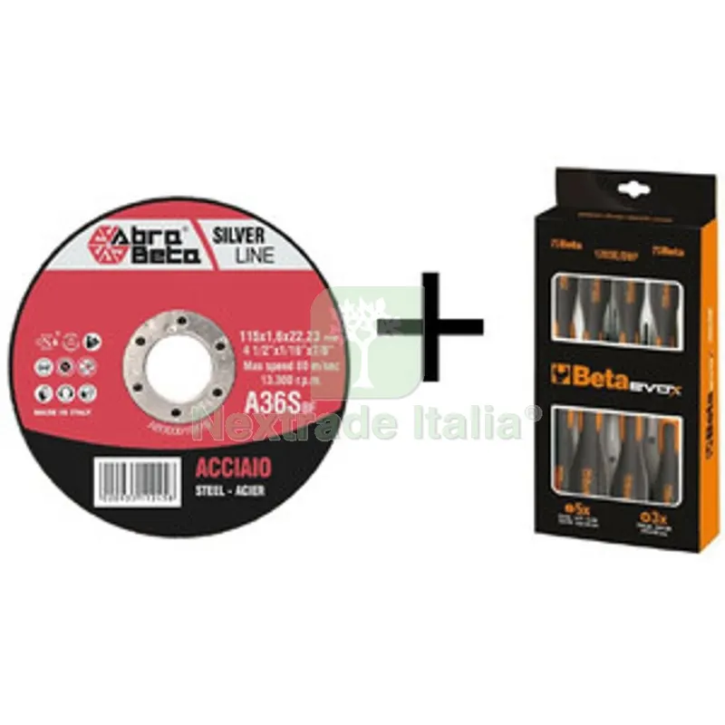 ABRABETA 300 MINIDISCO P/FERRO 115X1,6 + 2 SET GIRAV. — Punte, frese e dischi — rif. FERX.508918