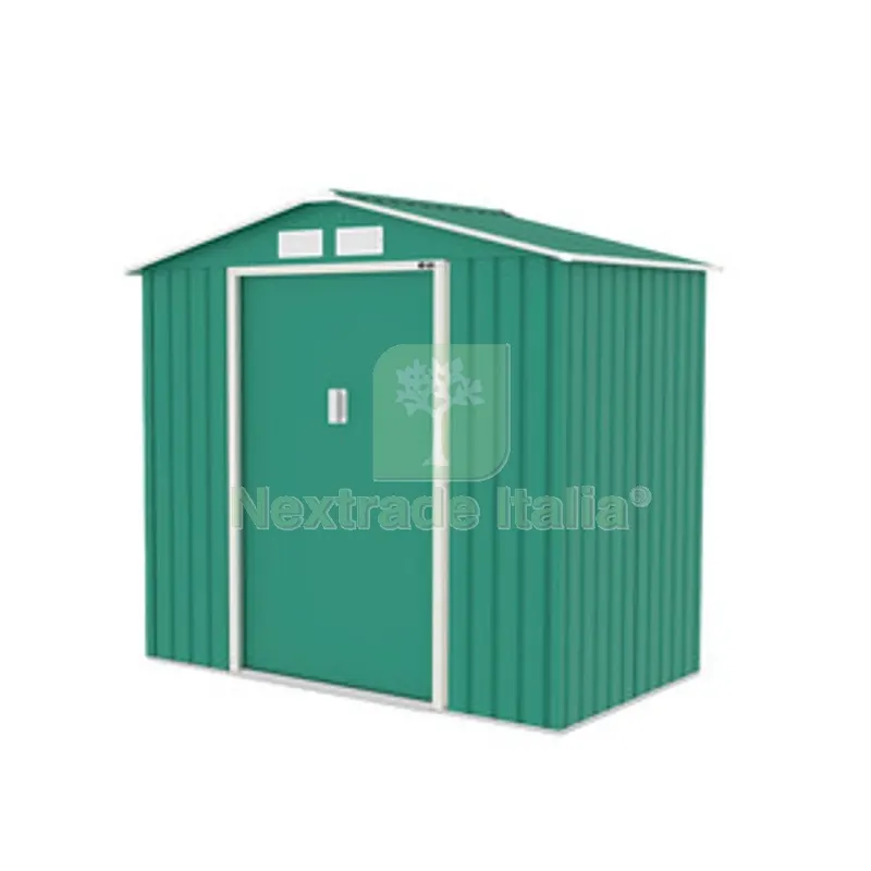 C Ricovero Attrezzi Lamiera CM213X131X195 Verde — Gazebo e strutture giardino — rif. FERX.508967