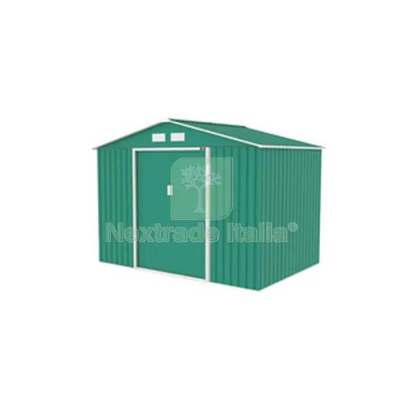 C Ricovero Attrezzi Lamiera CM277X195X203 Verde — Gazebo e strutture giardino — rif. FERX.508968 C Ricovero Attrezzi Lamiera CM277X195X203 Verde — Gazebo e strutture giardino — rif. FERX.508968