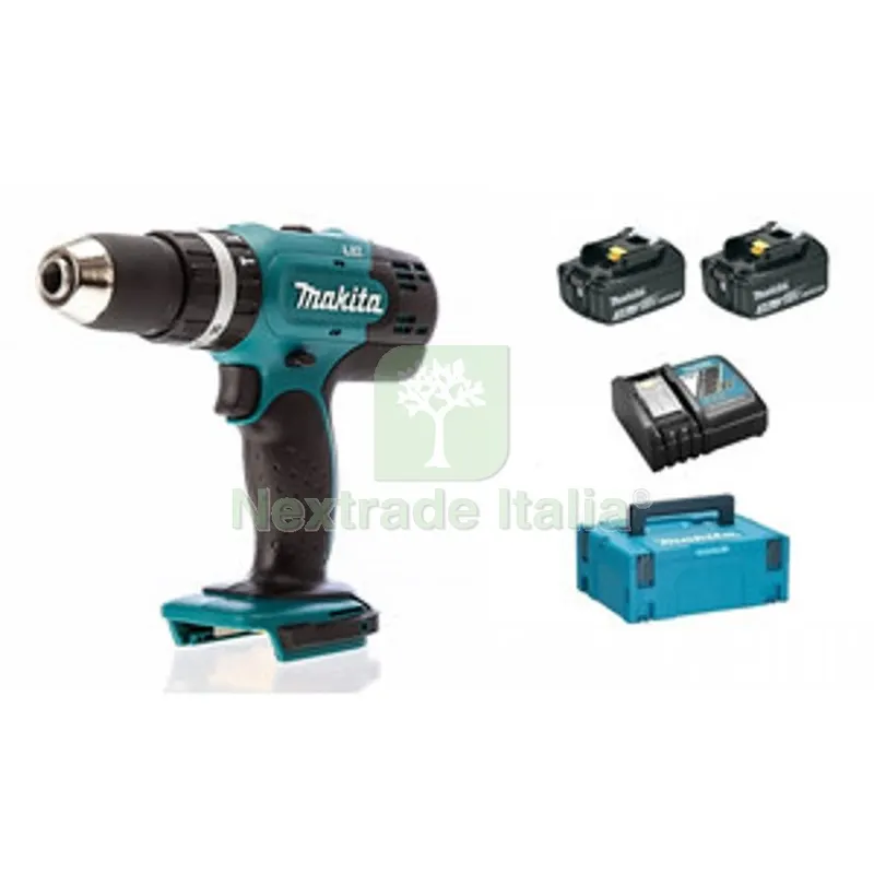 Makita Trapano C/Percussione DHP453RFJ 18V — Trapani e avvitatori — rif. FERX.509076 Makita Trapano C/Percussione DHP453RFJ 18V — Trapani e avvitatori — rif. FERX.509076