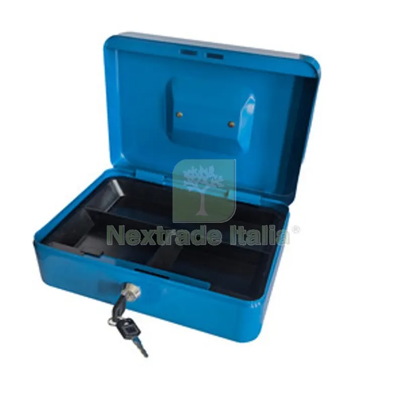 C CASSETTA PORTAVALORI BLU 5015 20X16X9CM — Casseforti — rif. FERX.509110
