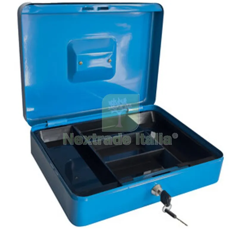 C CASSETTA PORTAVALORI BLU 5015 25X18X9CM — Casseforti — rif. FERX.509112