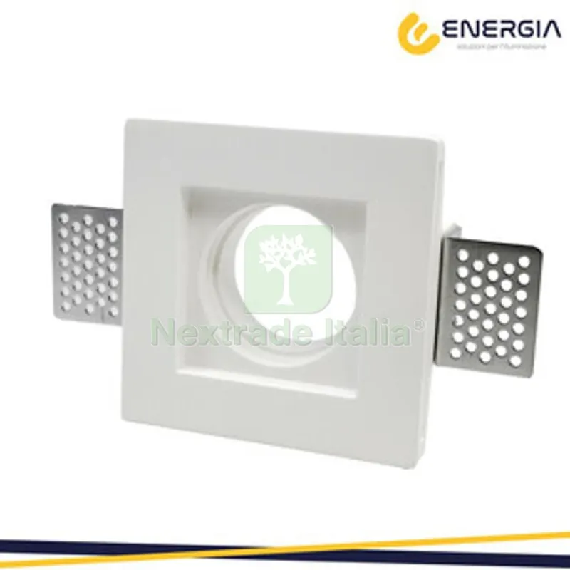 Faretto Incasso in Gesso Quadrato 100X100 GU10 — Illuminazione — rif. FERX.509436 Faretto Incasso in Gesso Quadrato 100X100 GU10 — Illuminazione — rif. FERX.509436