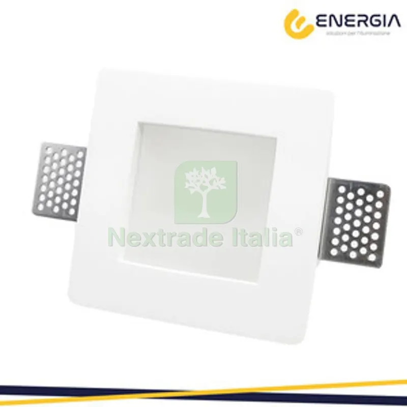 Faretto Incasso in Gesso Quadrato 120X120 C/Vetro — Illuminazione — rif. FERX.509440 Faretto Incasso in Gesso Quadrato 120X120 C/Vetro — Illuminazione — rif. FERX.509440