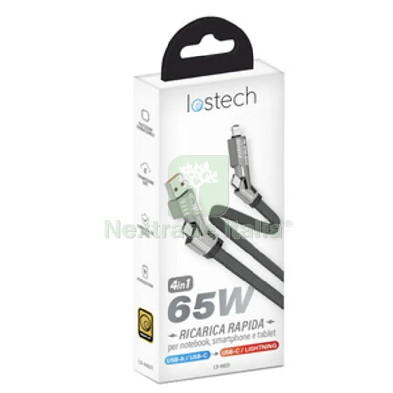Cavo USB A-C/ USB C -LIGHTING 4IN1 65W — Cavi e fili — rif. FERX.509468 Cavo USB A-C/ USB C -LIGHTING 4IN1 65W — Cavi e fili — rif. FERX.509468