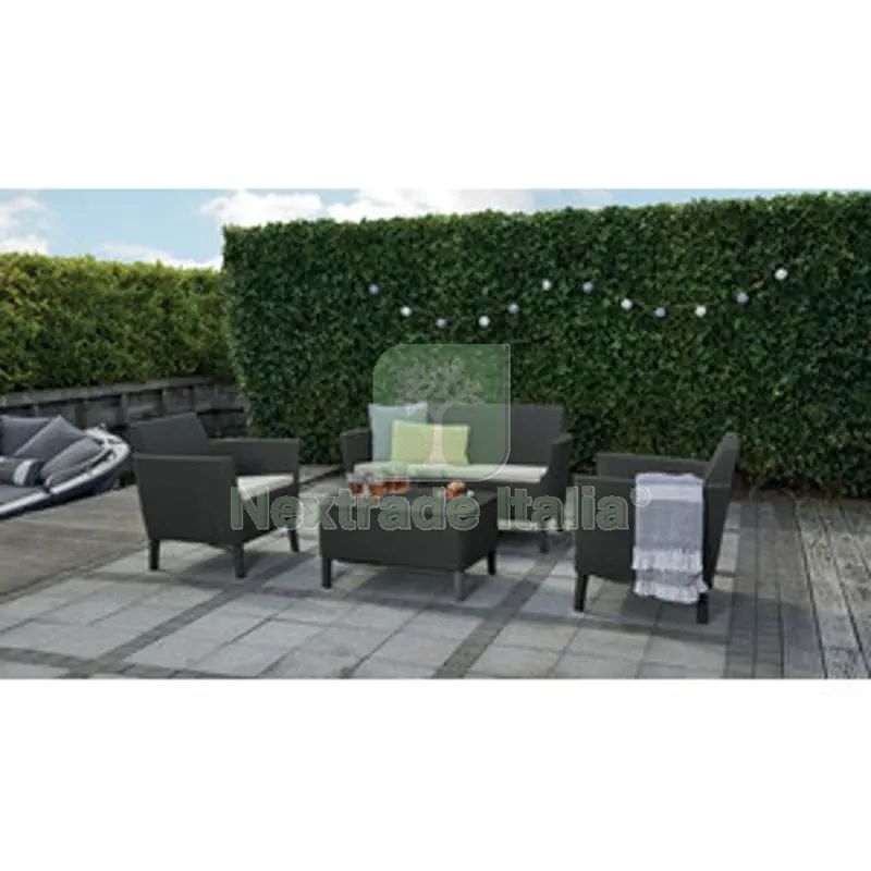Salotto Salemo 4 PZ C/Cuscini Antracite — Tempo libero outdoor — rif. FERX.509598