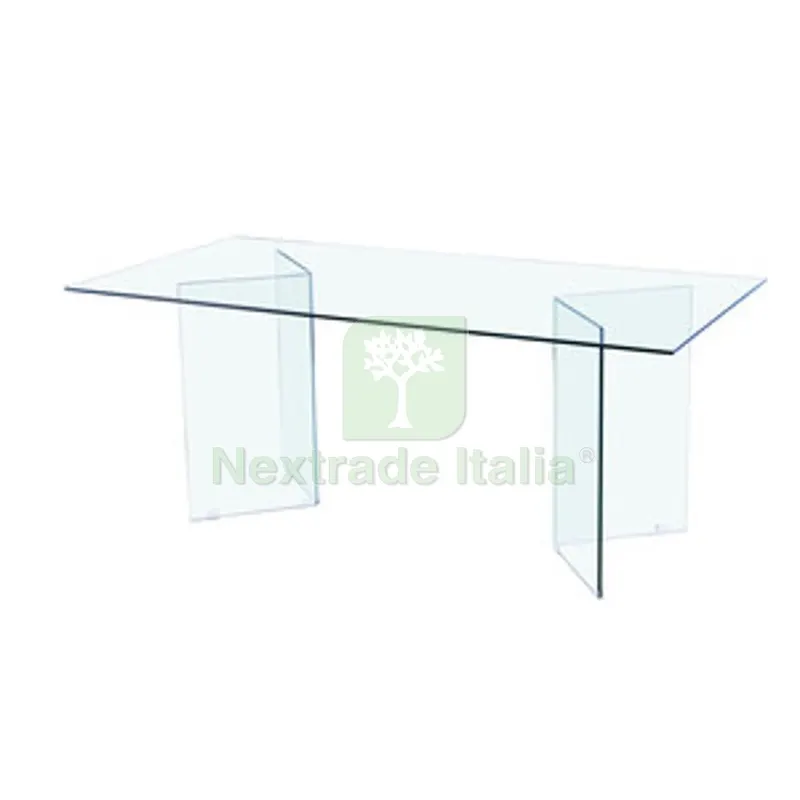 TAVOLO IN VETRO TRASPARENTE 180X90X75,9 CM — Misurazione e taglio manuale — rif. FERX.509759 TAVOLO IN VETRO TRASPARENTE 180X90X75,9 CM — Misurazione e taglio manuale — rif. FERX.509759