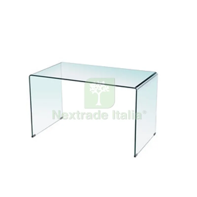 2PZ Scrivania in Vetro Trasparente 126X70X74 CM — Arredo — rif. FERX.509765 2PZ Scrivania in Vetro Trasparente 126X70X74 CM — Arredo — rif. FERX.509765
