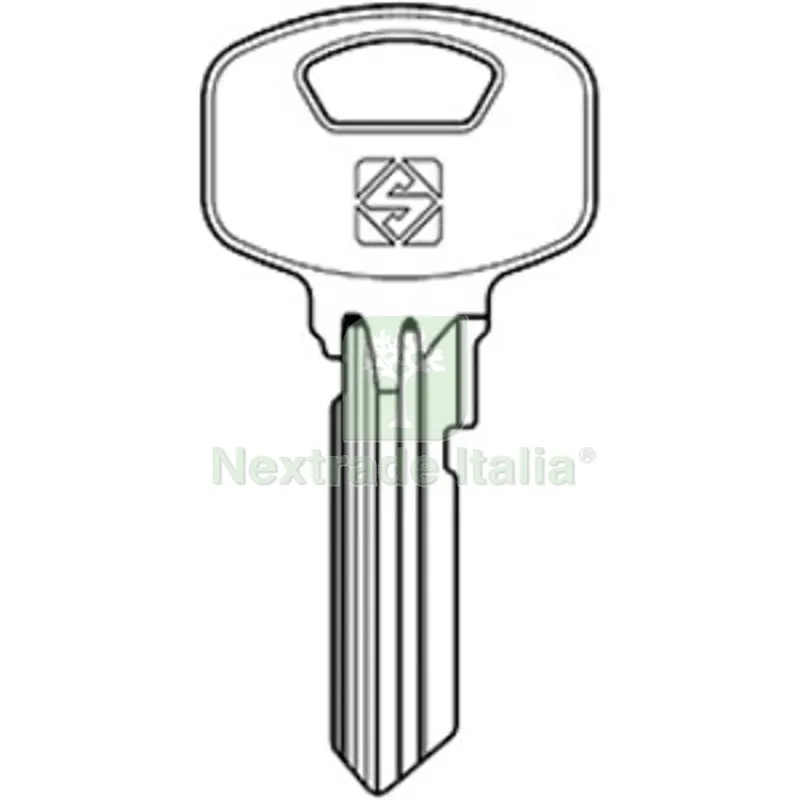 10PZ Silca YA121SM Chiave Profilo Acciaio — Fili, cavetti e catene metalliche — rif. FERX.509820