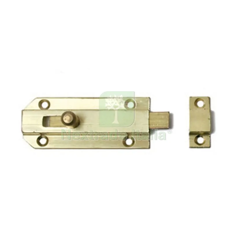 10PZ CATENACCIOLO A CANNONE IN OTTONE 80 MM ORO — Serrature e cilindri — rif. FERX.509847 10PZ CATENACCIOLO A CANNONE IN OTTONE 80 MM ORO — Serrature e cilindri — rif. FERX.509847