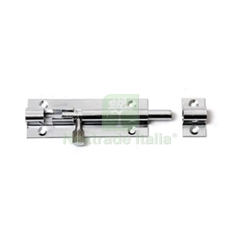 10PZ CATENACCIOLO A CANNONE IN OTTONE 100 MM CROMO — Serrature e cilindri — rif. FERX.509850 10PZ CATENACCIOLO A CANNONE IN OTTONE 100 MM CROMO — Serrature e cilindri — rif. FERX.509850