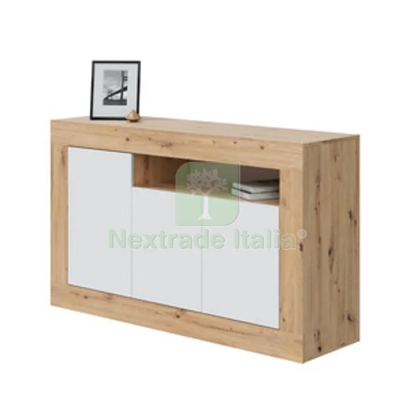 Madia 3 Ante 144X42X87 CM Bianco Rovere — Arredo — rif. FERX.509951