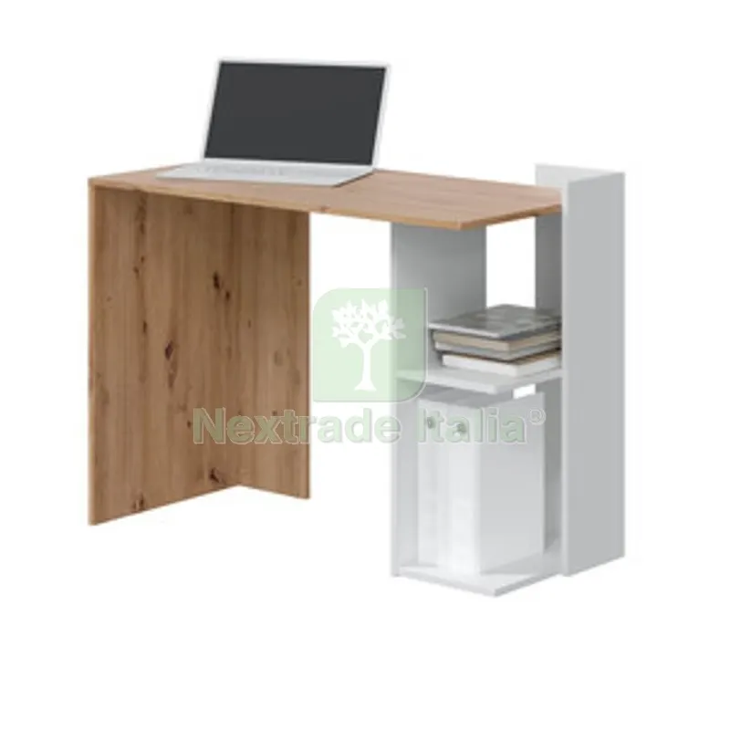 Scrivania Angolo Revers 100X52X78CM Bianco/Rovere — Arredo — rif. FERX.509953