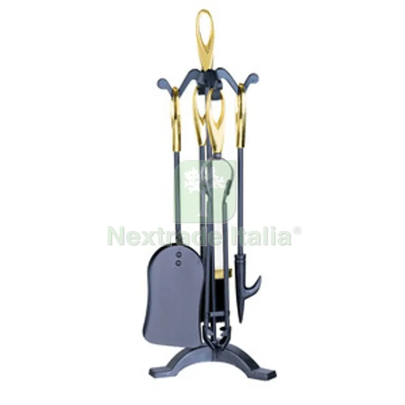 C SET ATTREZZI CAMINO C/STAND 5 PZ ORO — Stufe e camini — rif. FERX.509964 C SET ATTREZZI CAMINO C/STAND 5 PZ ORO — Stufe e camini — rif. FERX.509964