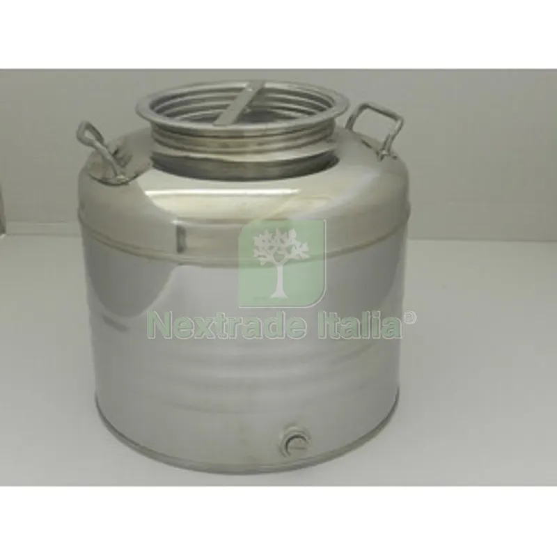 Fusto Olio Acciaio Inox 441 30 L Aggraffato — Chiodi e graffe — rif. FERX.510131