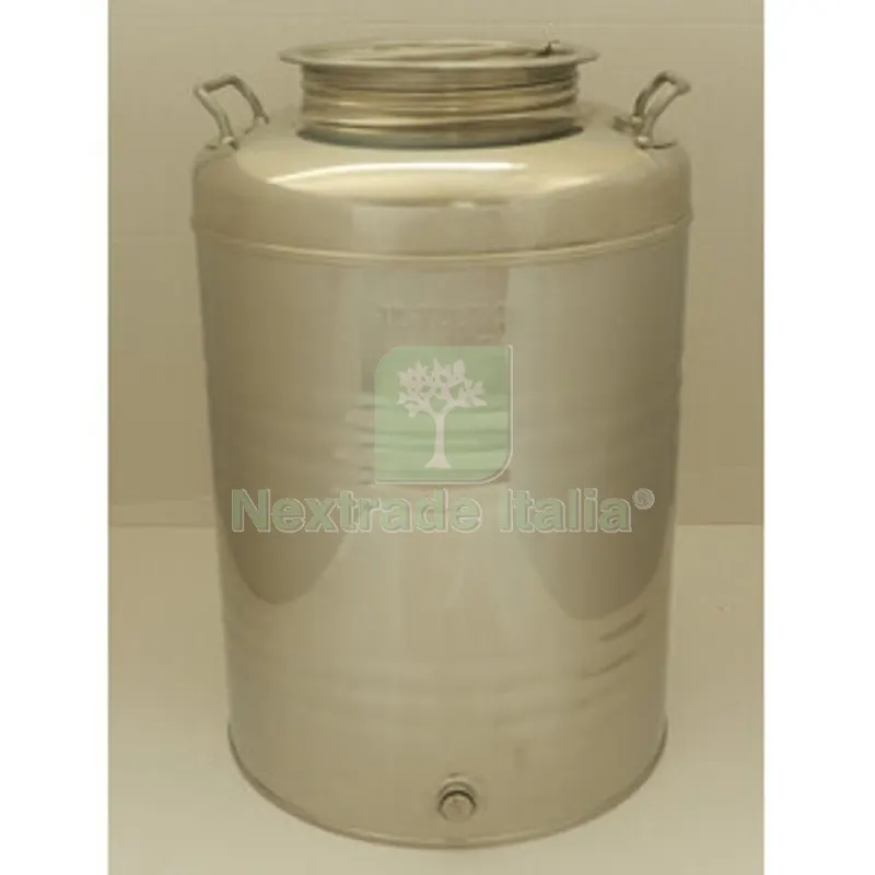 Fusto Olio Acciaio Inox 441 50 L Aggraffato — Chiodi e graffe — rif. FERX.510132