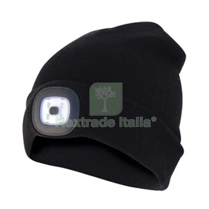 6PZ Cappello Lighthouse C/Luce LED Ricaric. Nero — Tempo libero outdoor — rif. FERX.510161 6PZ Cappello Lighthouse C/Luce LED Ricaric. Nero — Tempo libero outdoor — rif. FERX.510161