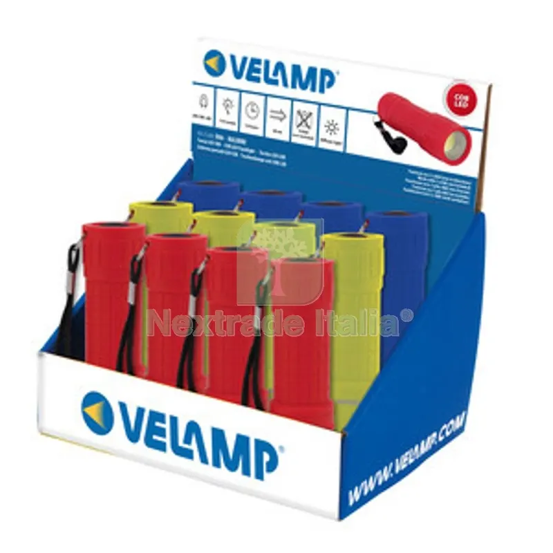 12PZ Torcia LED Kalibro COB 110LM Colori Assortiti — Illuminazione — rif. FERX.510164