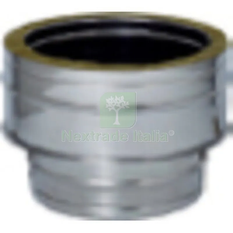 C RACCORDO INOX DA MONO A DOP PARETE D15/20CM — Tubi e raccordi — rif. FERX.510412