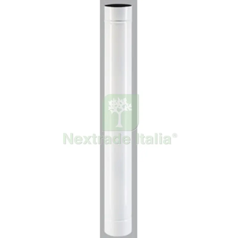 Tubo Porcellanato D 15 x H 100CM Bianco Classic — Canne fumarie e fumisteria — rif. FERX.510642 Tubo Porcellanato D 15 x H 100CM Bianco Classic — Canne fumarie e fumisteria — rif. FERX.510642