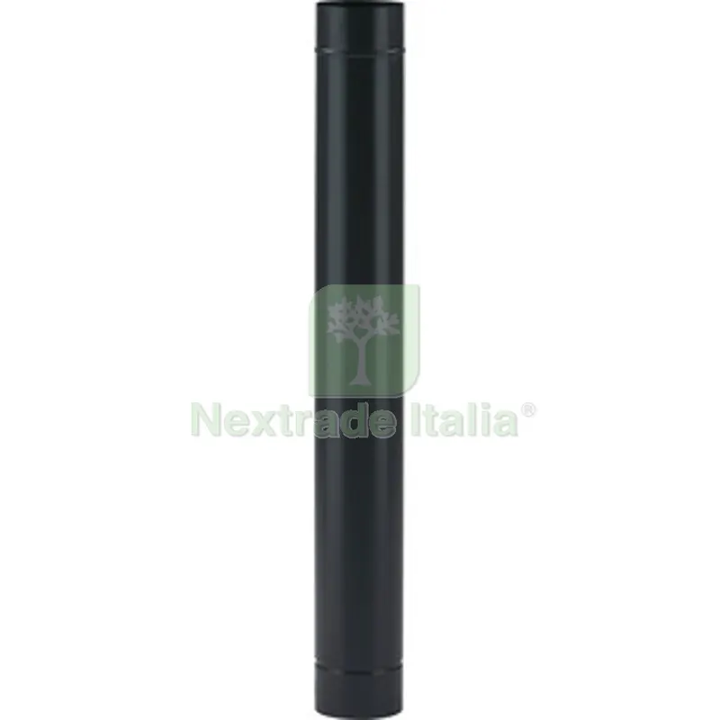 Tubo Porcellanato D 15 x H 100CM Nero Opaco Classic — Canne fumarie e fumisteria — rif. FERX.510661 Tubo Porcellanato D 15 x H 100CM Nero Opaco Classic — Canne fumarie e fumisteria — rif. FERX.510661