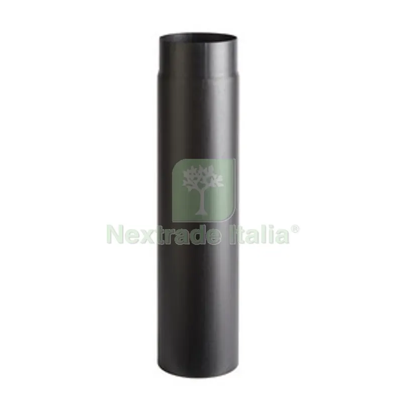 Tubo Porcellanato D 13 x H 50CM Nero Opaco TOP — Canne fumarie e fumisteria — rif. FERX.510703 Tubo Porcellanato D 13 x H 50CM Nero Opaco TOP — Canne fumarie e fumisteria — rif. FERX.510703