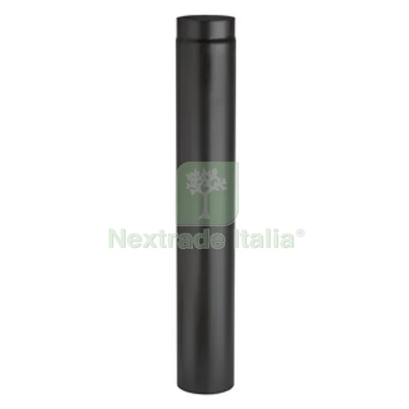 Tubo Porcellanato D 15 x H 100CM Nero Opaco TOP — Canne fumarie e fumisteria — rif. FERX.510704 Tubo Porcellanato D 15 x H 100CM Nero Opaco TOP — Canne fumarie e fumisteria — rif. FERX.510704