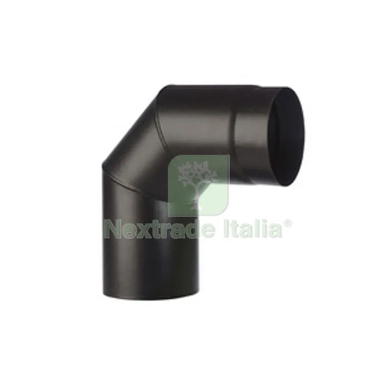 CURVA PORCELLANATA 90 D 13CM NERO OPACO TOP — Tubi e raccordi — rif. FERX.510720