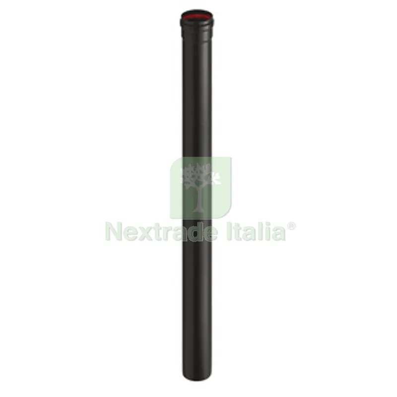 Tubo Porc Pellet C/Guarn D 10XH100CM Nero OP Aeternum — Stufe e camini — rif. FERX.510738 Tubo Porc Pellet C/Guarn D 10XH100CM Nero OP Aeternum — Stufe e camini — rif. FERX.510738