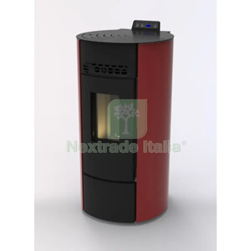 C Stufa Pellet Round Arge 9 Bordeaux — Stufe e camini — rif. FERX.510755 C Stufa Pellet Round Arge 9 Bordeaux — Stufe e camini — rif. FERX.510755