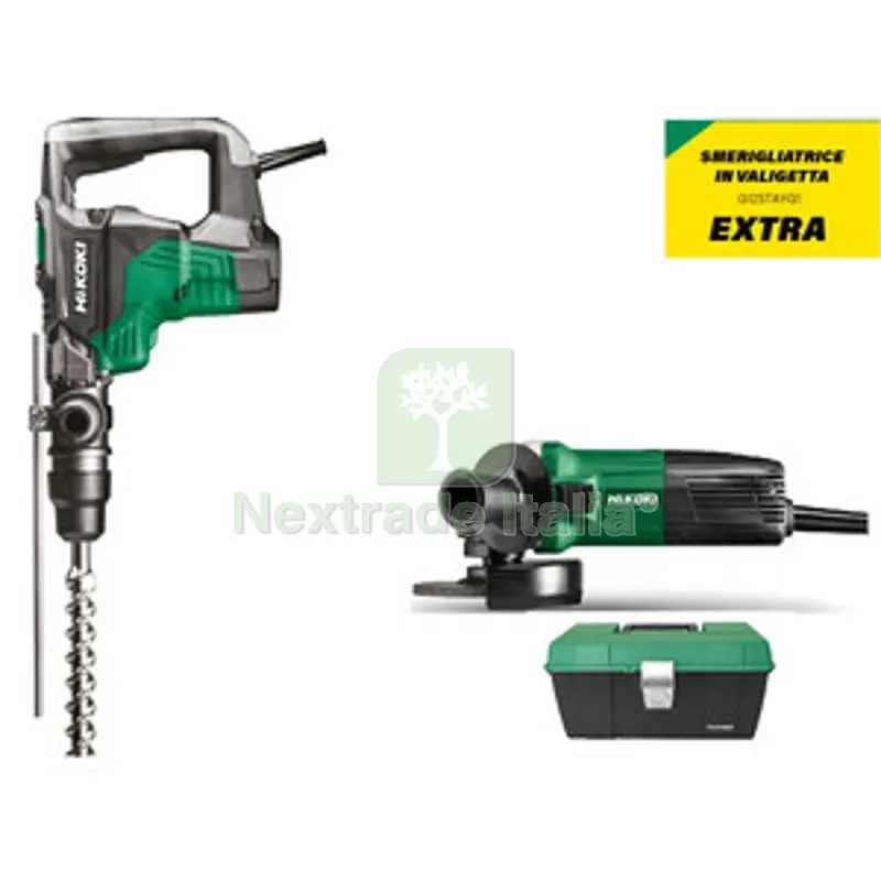 HIKOKI MARTELLO COMB DH40MC+SMERIGLIATRICE G12STA — Smerigliatrici e seghe — rif. FERX.510941 HIKOKI MARTELLO COMB DH40MC+SMERIGLIATRICE G12STA — Smerigliatrici e seghe — rif. FERX.510941