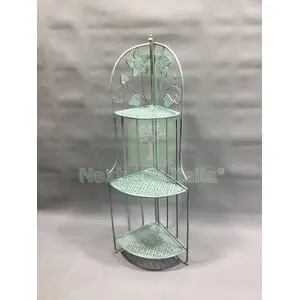 2PZ C Angoliera 3 Ripiani 49X33X126CM Verde Salvia Epoque — Casalinghi e organizzazione — rif. FERX.511021 2PZ C Angoliera 3 Ripiani 49X33X126CM Verde Salvia Epoque — Casalinghi e organizzazione — rif. FERX.511021