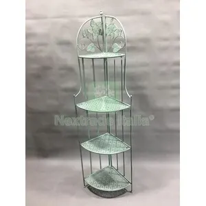 2PZ C Angoliera 4 Ripiani 49X33X156CM Verde SAL Epoque — Casalinghi e organizzazione — rif. FERX.511024 2PZ C Angoliera 4 Ripiani 49X33X156CM Verde SAL Epoque — Casalinghi e organizzazione — rif. FERX.511024
