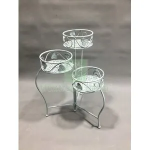 2PZ C Fioriera 3 Posti 44X46XH65CM Azzurro Chiaro Epoque — Vasi e fioriere — rif. FERX.511035