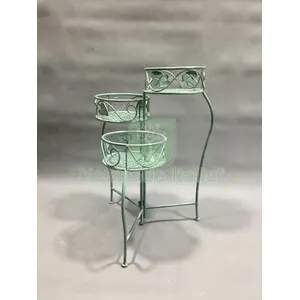 2PZ C Fioriera 3 Posti 44X46XH65CM Verde Salvia Epoque — Vasi e fioriere — rif. FERX.511036