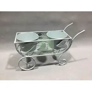 2PZ C Fioriera 2 Posti C/RU 48X19X31CM Azzurro CH Epoque — Vasi e fioriere — rif. FERX.511038 2PZ C Fioriera 2 Posti C/RU 48X19X31CM Azzurro CH Epoque — Vasi e fioriere — rif. FERX.511038