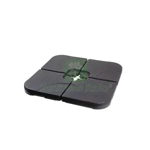 C Set 4 Basi P/Ombrellone Capri 25KG Cadauno Nero — Tempo libero outdoor — rif. FERX.511167 C Set 4 Basi P/Ombrellone Capri 25KG Cadauno Nero — Tempo libero outdoor — rif. FERX.511167