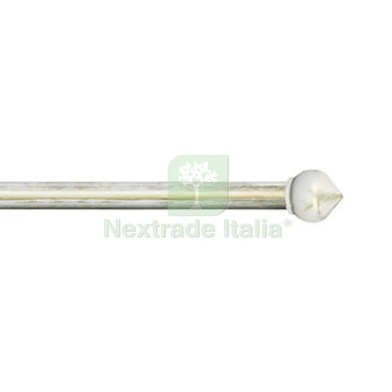 6PZ BASTONE METALLO D 20/19 120/210CM BULBO AVOR/ORO — Ferramenta per legno e mobili — rif. FERX.511206